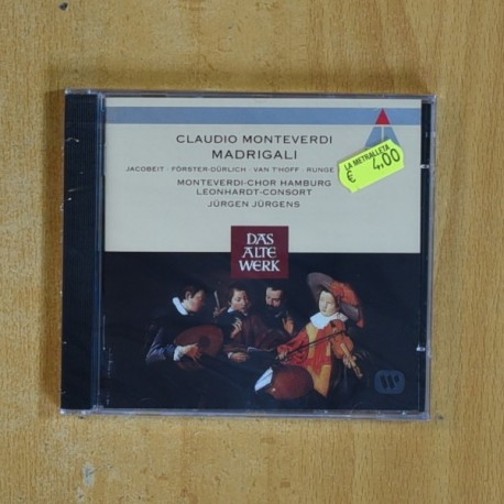 MONTEVERDI - MADRIGALI - CD