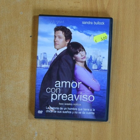 AMOR CON PREAVISO - DVD