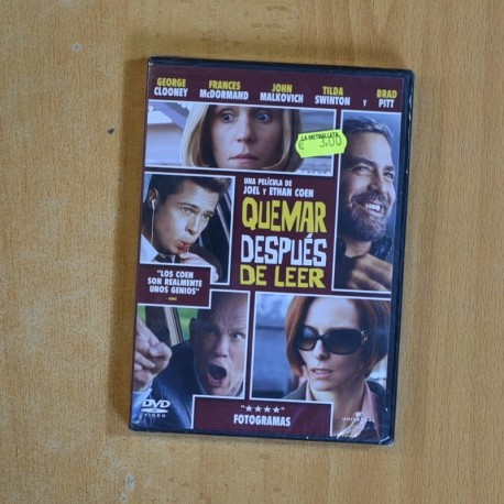 QUEMAR DESPUES DE LEER - DVD