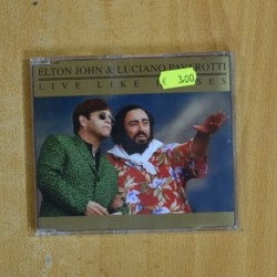 ELTON JOHN & LUCIANO PAVAROTTI - LIVE LIKE HORSES - CD SINGLE