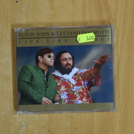 ELTON JOHN & LUCIANO PAVAROTTI - LIVE LIKE HORSES - CD SINGLE