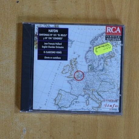 HAYDN - SINFONIAS N 101 EL RLEOJ Y N 104 LONDRES - CD