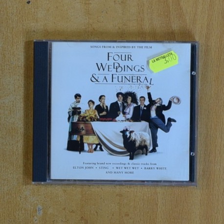 VARIOS - FOUR WEDDINGS & A FUNERAL - CD