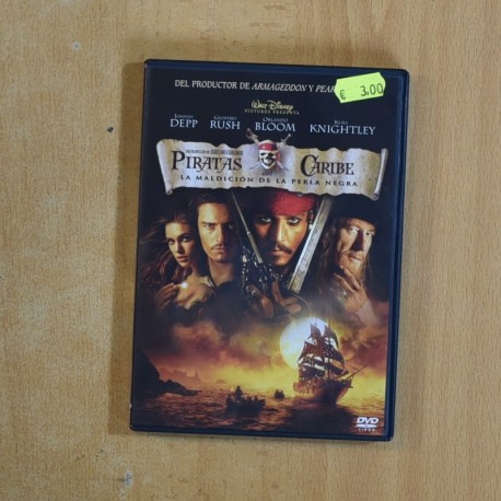 PIRATAS DEL CARIBE LA MALDICION DE LA PERLA NEGRA - DVD