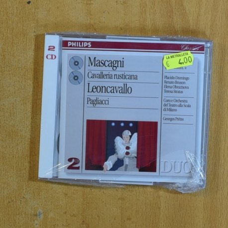 MASCAGNI / LEONCAVALLO - CAVALLERIA RUSTICANA / PAGLIACCI - CD