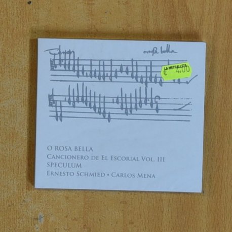 ERNESTO SCHMIED / CARLOS MENA - O ROSA BELLA - CD