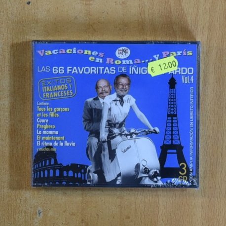 VARIOS - VACACIONES EN ROMA Y PARIS - CD