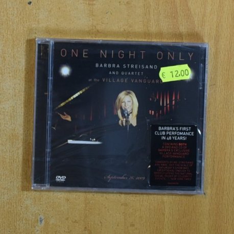 BARBRA STREISAND - ONE NIGHT ONLY - CD