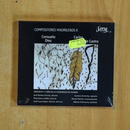 CONSUELO DIEZ / CARLOS CRUZ - COMPOSITORES MADRILEÑOS II - CD