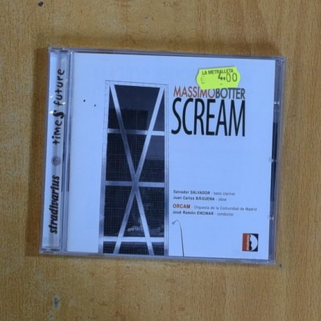 MASSIMO BOTTER - SCREAM - CD