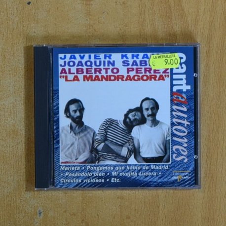 JAVIER KRAHE / JOAQUIN SABINA / ALBERTO PEREZ - LA MANDRAGORA - CD
