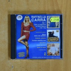 RAFFAELLA CARRA - VOL 1 TODAS SUS GRABACIONES EN DISCOS HISPAVOX 1981 / 1984 - CD