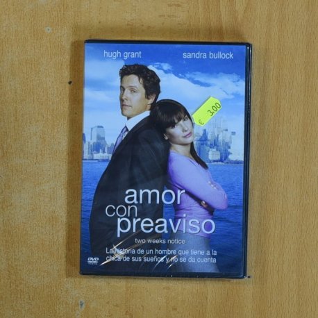 AMOR CON PREAVISO - DVD