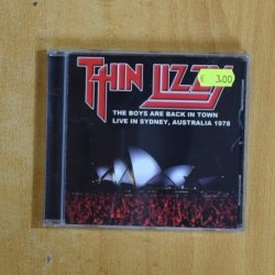 THIN LIZZY - THE BOYS ARE BACK IN TOWN LIVE IN SYDNEY AUSTRALIA 1978 - CD