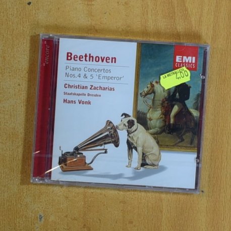 BEETHOVEN - PIANO CONCERTOS NOS 4 & 5 EMPEROR - CD