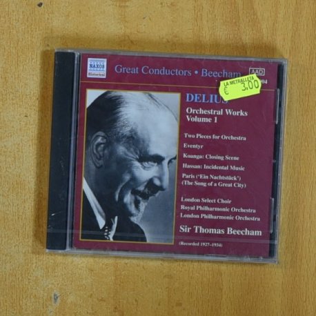 DELIUS - ORCHESTRAL WORKS VOLUME 1 - CD
