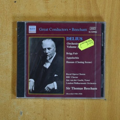 DELIUS - ORCHESTRAL WORKS VOLUME 3 - CD