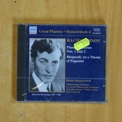 RACHMANINOV - PIANO CONCERTOS NOS 1 AND 2 - CD