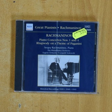 RACHMANINOV - PINAO CONCERTOS NOS 1 AND 4 - CD