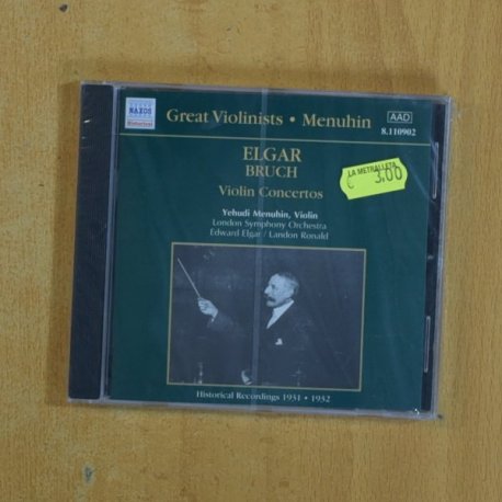 ELGAR BRUCH - VIOLIN CONCERTOS - CD