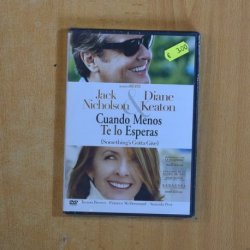 CUANDO MENOS TE LO ESPERAS - DVD