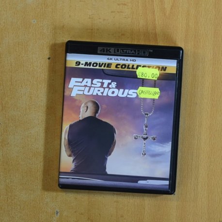 FAST & FURIOUS COLECCION 9 PELICULAS 4K - BLURAY