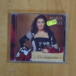 MARIA DEL MONTE - UN CHAPARRON - CD