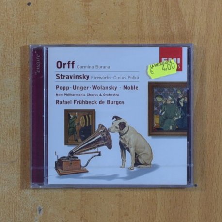 ORFF / CARMINA BURANA - STRAVINSKY / FIREWORKS - CD