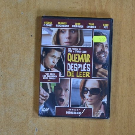 QUEMAR DESPUES DE LEER - DVD