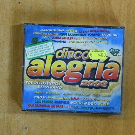 VARIOS - DISCO ALEGRIA 2002 - CD
