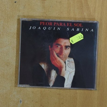 JOAQUIN SABINA - PEOR PARA EL SOL - CD SINGLE