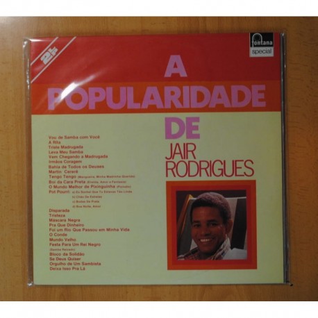 JAIR RODRIGUES - A POPULARIDADE DE JAIR RODRIGUES - GATEFOLD - 2 LP