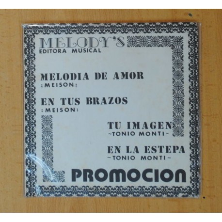 MELODY´S EDITORA MUSICAL - MELODIA DE AMOR + 3 - EP