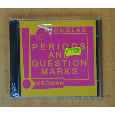 NICHOLAS VROMAN - PERIODS AND QUESTION MARKS - CD