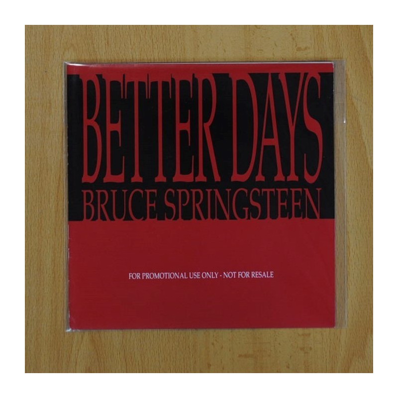 Bruce Springsteen Better Days Promo Spain Single Discos La Metralleta