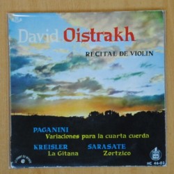 DAVID OISTRAKH - RECITAL DE VIOLIN - SINGLE