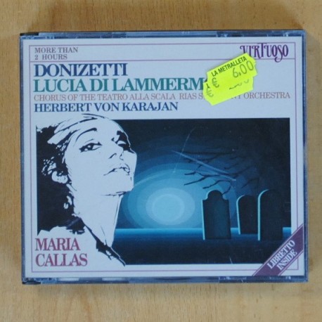 DONIZETTI - LUCIA DE LAMMERMOOR - CD
