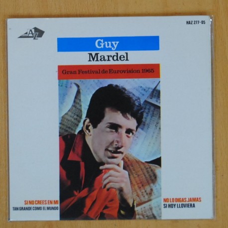 GUY MARDEL - GRAN FESTIVAL DE EUROVISION 1965 + 4 - EP