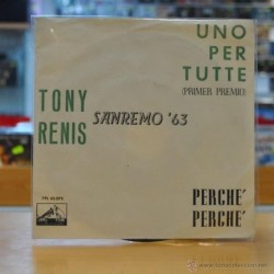TONY RENIS - SAN REMO '63 - UNO PER TUTTE - SINGLE