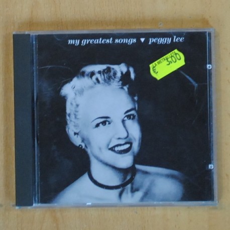 PEGGY LEE - MY GREATEST SONGS - CD - Discos La Metralleta - tienda online  de música y películas