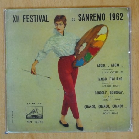 VARIOS - FESTIVAL DE SAN REMO 1962 - EP