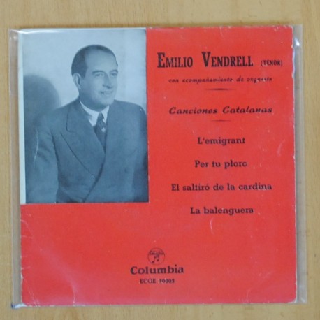 EMILIO VENDRELL - CANCIONES CATALANAS - EP